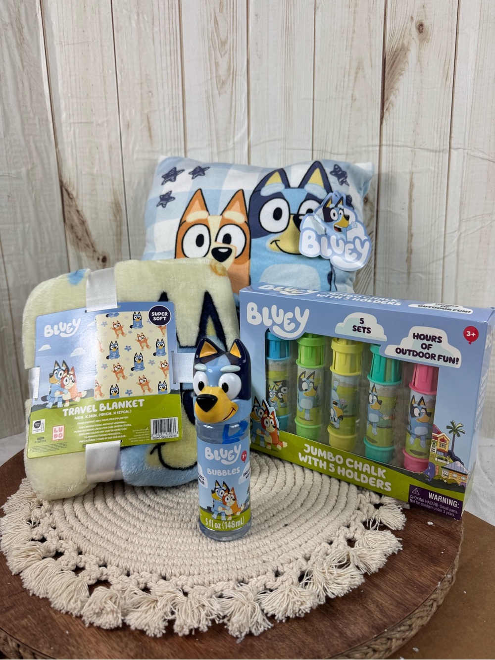 Bluey Kids Gift Set - Blue & Yellow Play Bundle.